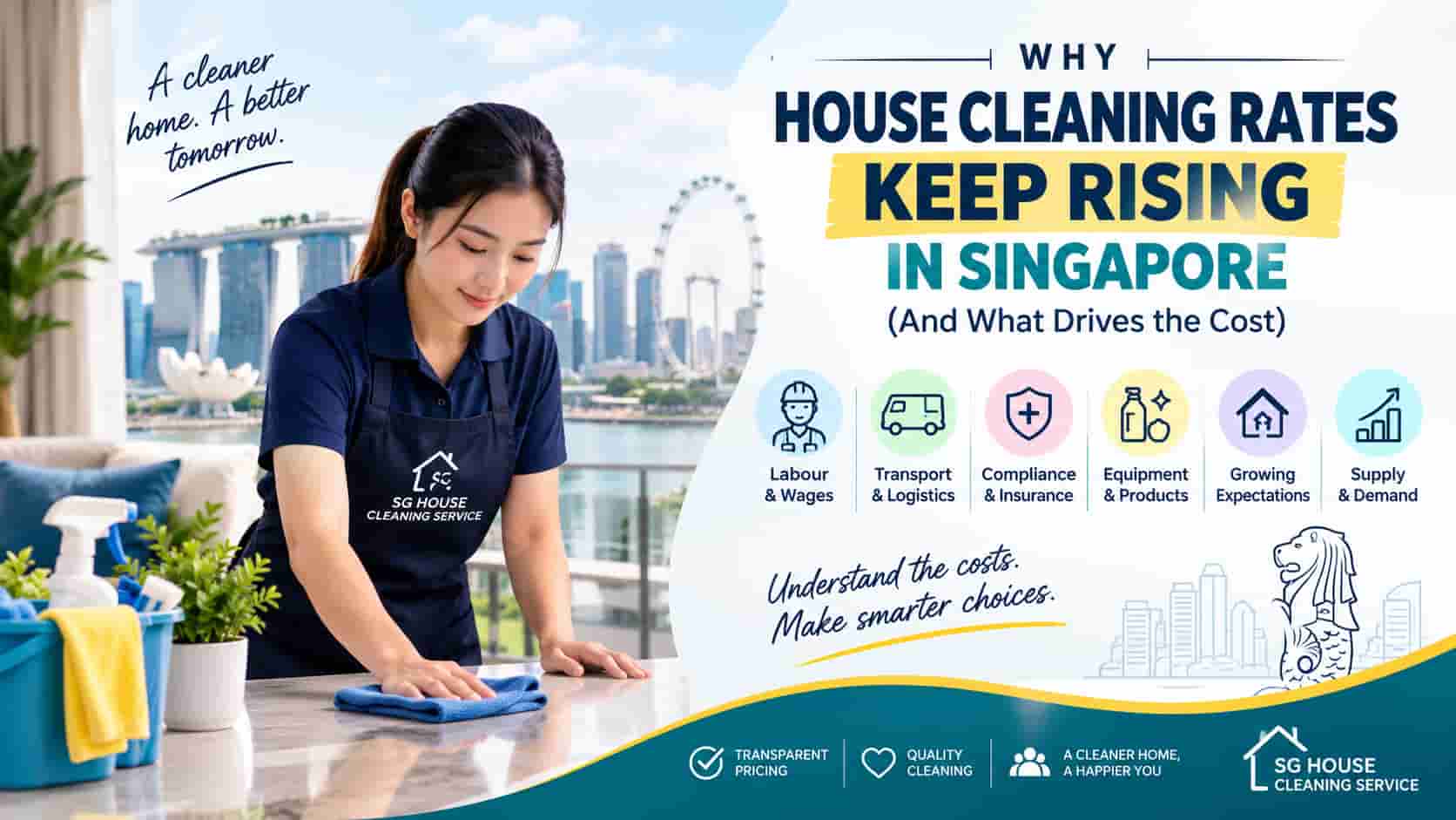 House cleaning rates in Singapore and factors affecting cleaning costs