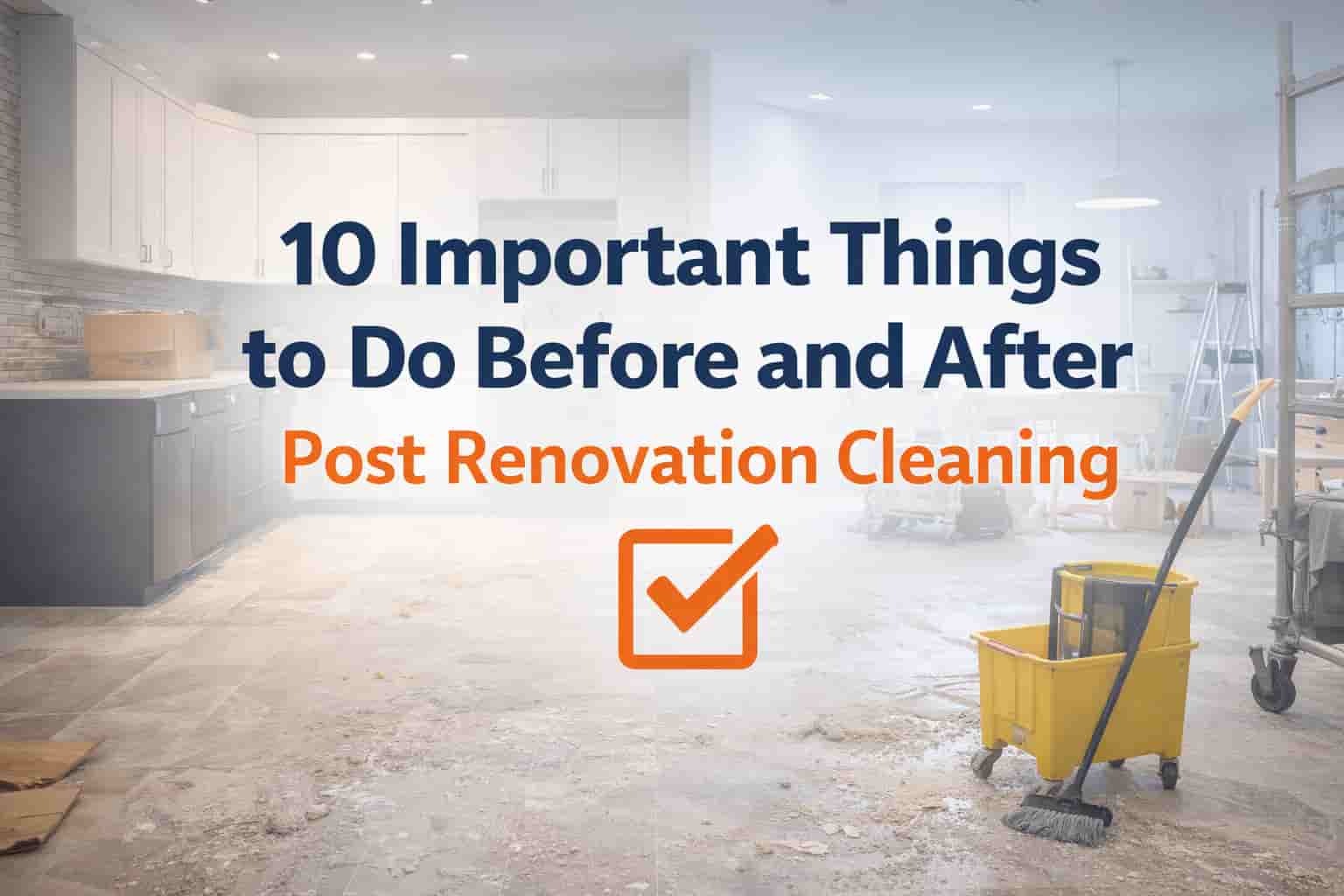 Post renovation cleaning checklist in Singapore home after renovation work